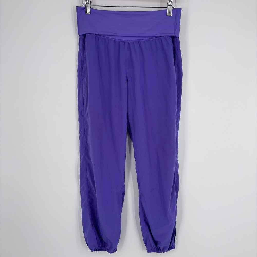 Lululemon Dance Studio Pant Women 6 Purple Jogger Crop LW5B24S Athleisure